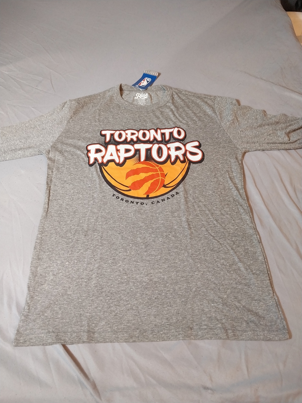 Blue 84 Toronto Raptors Long-Sleeve Graphic T-Shirt #331